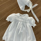 Abito in seta Charlotte rose a vapore