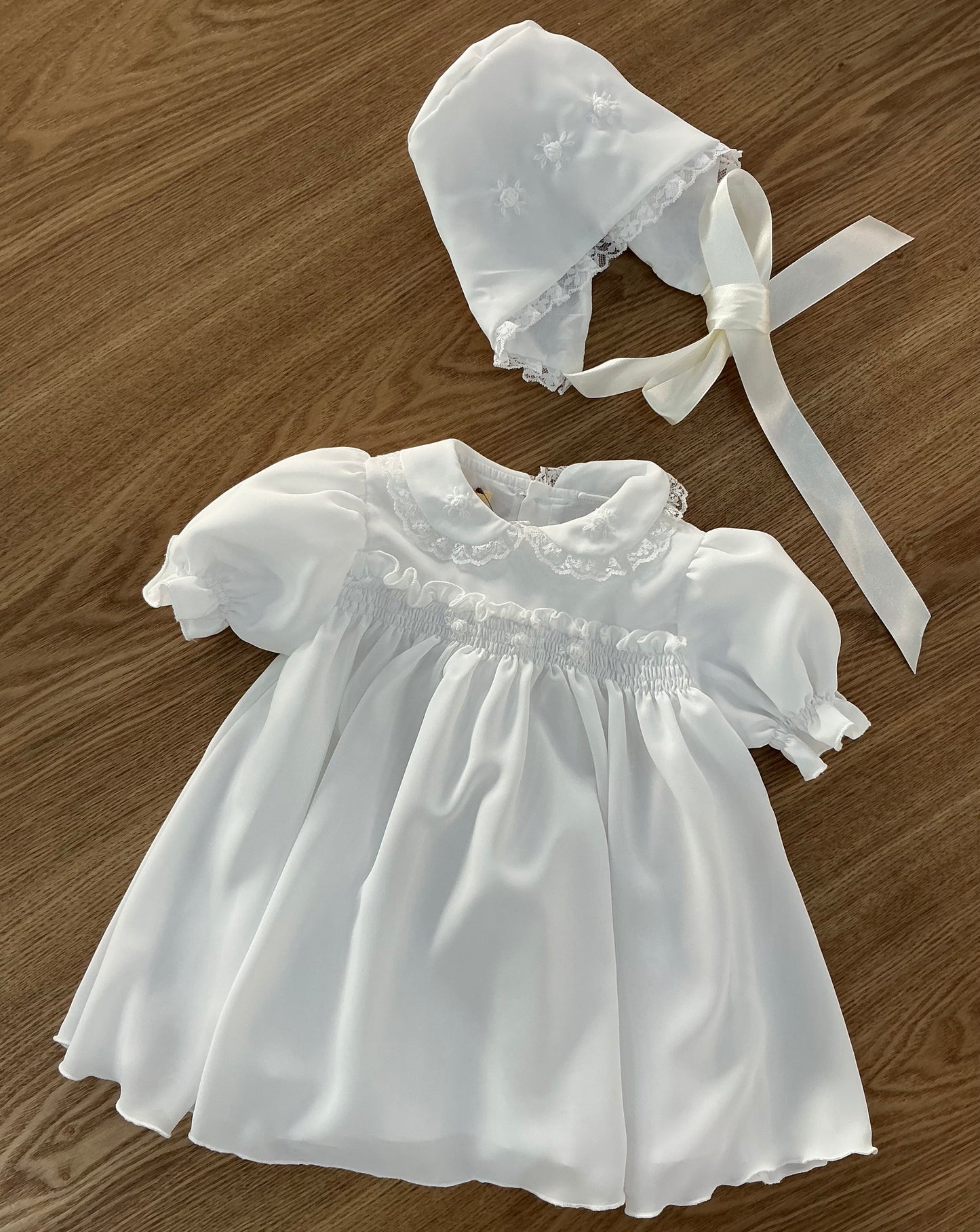 Abito in seta Charlotte rose a vapore