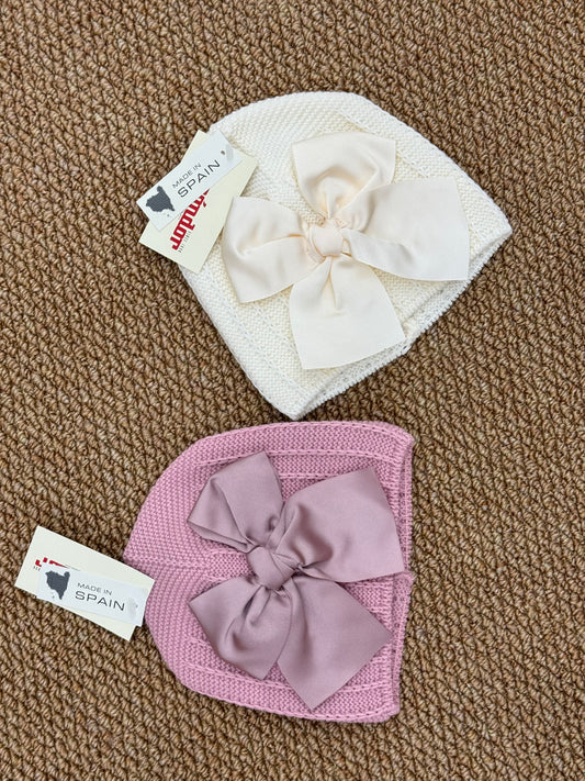 Cappello cuffia maxi fiocco