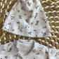 Completo Clinico PREMATURI Fiori 3 pezzi Cotone TODO AMOR