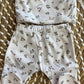 Completo Clinico PREMATURI Fiori 3 pezzi Cotone TODO AMOR