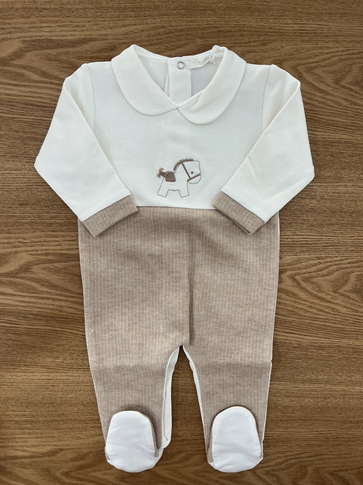 Tutina pony beige a coste 47275