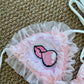 Costume bikini big buble pink Con Pareo