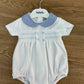 Pagliaccetto smock boy celeste