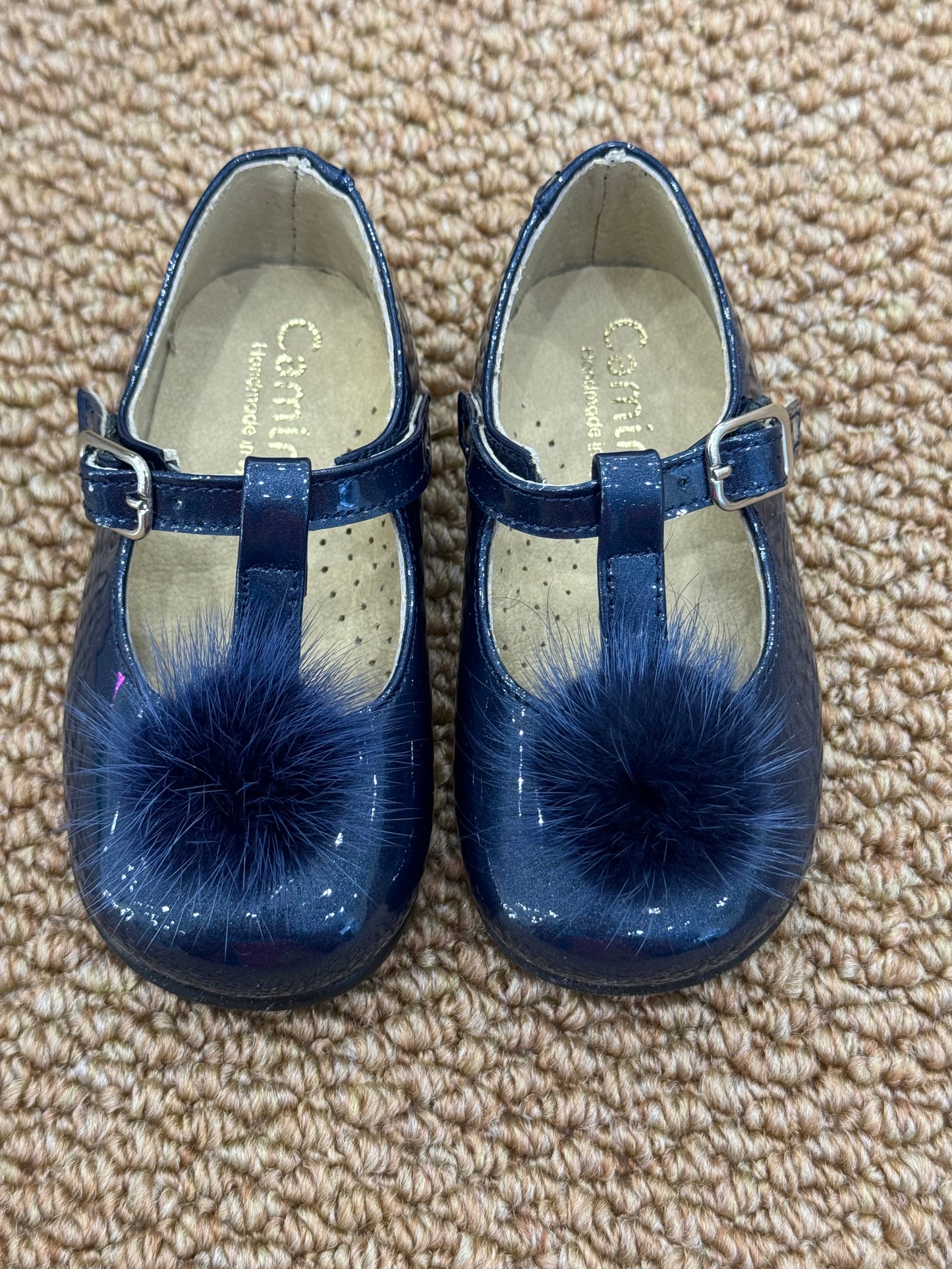 Ballerina Pompon Blu Cobalto