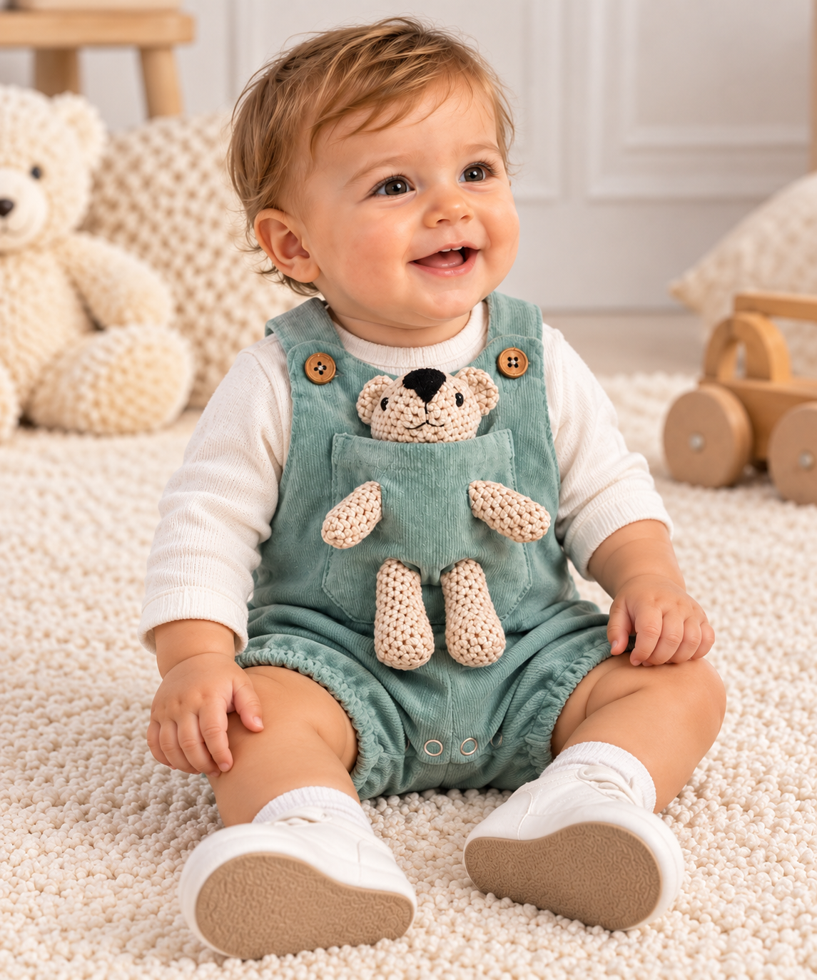Pagliaccetto teddy menta 8019/1