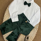 Completo verde velvet