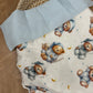 Coperta sfoderabile teddy blu