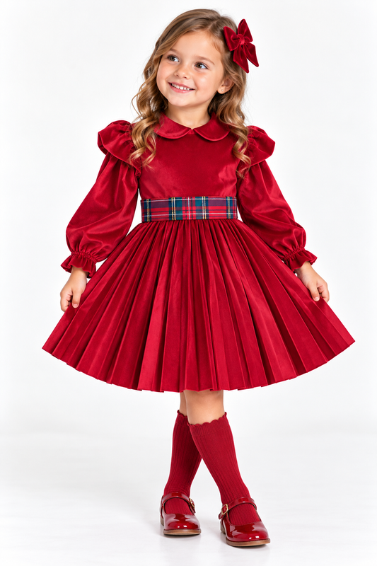 Abito Scarlet Velvet Bimba C300/B/ML