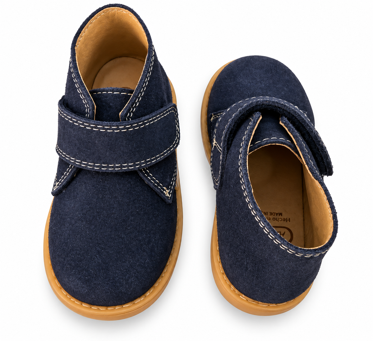 Polacchi a strappo blu suede 402