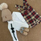 Completo salopette tartan