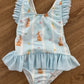 Costume intero blu rabbit