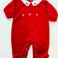 Tutina red velvet fiocco