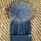 Cappello lana blu jeans