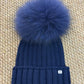 Cappello in lana blu notte