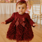 Lively Baby Angel face Dress Burgundy