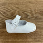 Ballerine culla flower bianco perla