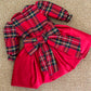 Abito noel tartan e red velvet