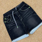 Pantaloncino denim black
