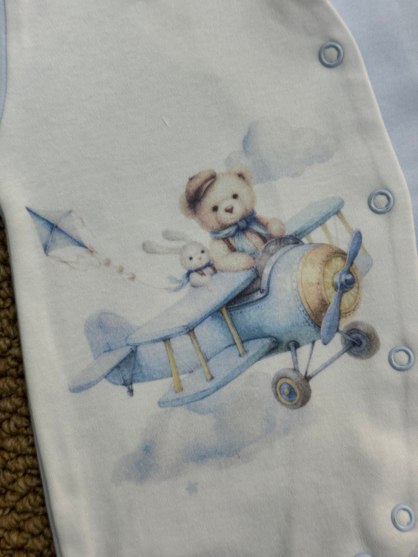 Tutina teddy aeroplano