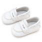 Mocassino culla bianco in pelle 2029/1
