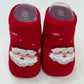 Babbucce Natale Rossa Con Motivo Babbo Natale