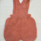 Salopette terracotta misto lana