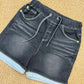 Pantaloncino denim black