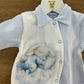 Tutina cotone interlock bunny azzurro