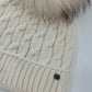 Cappello corda in lana treccia