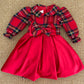 Abito noel tartan e red velvet