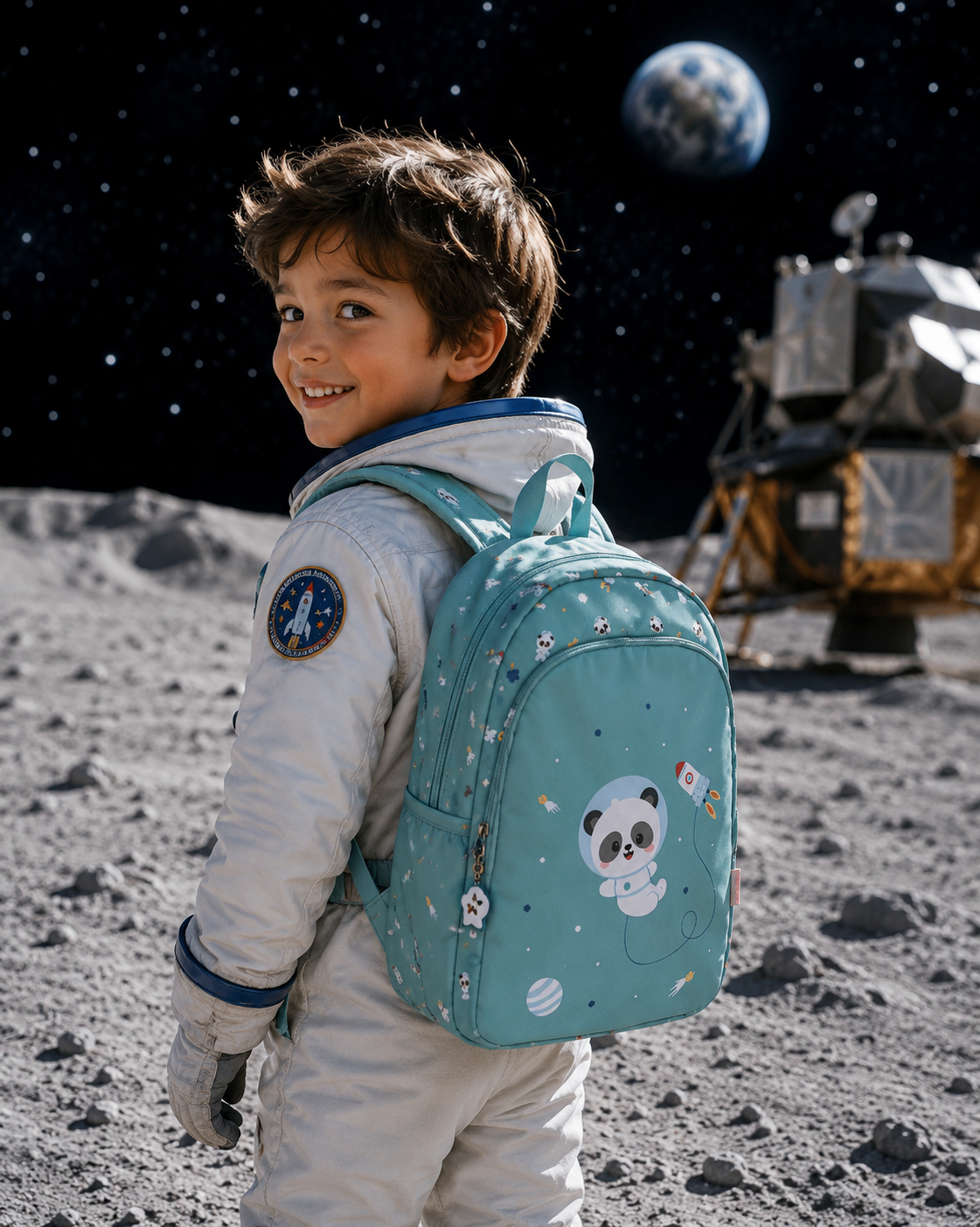 Zaino medio Panda in Space