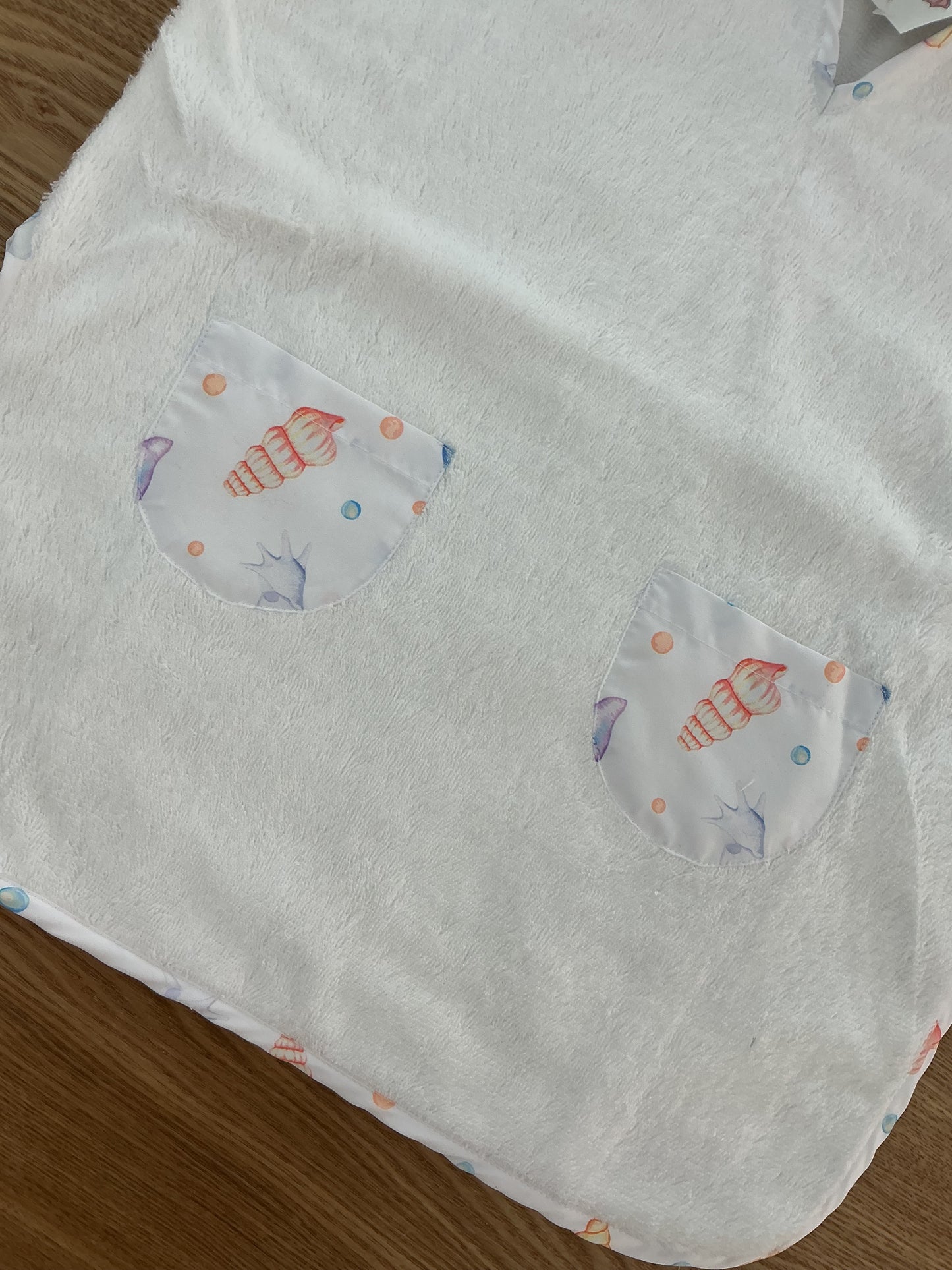 Poncho unisex seashell