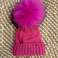 Cappello lana fucsia