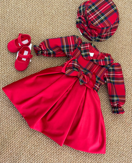 Abito noel tartan e red velvet