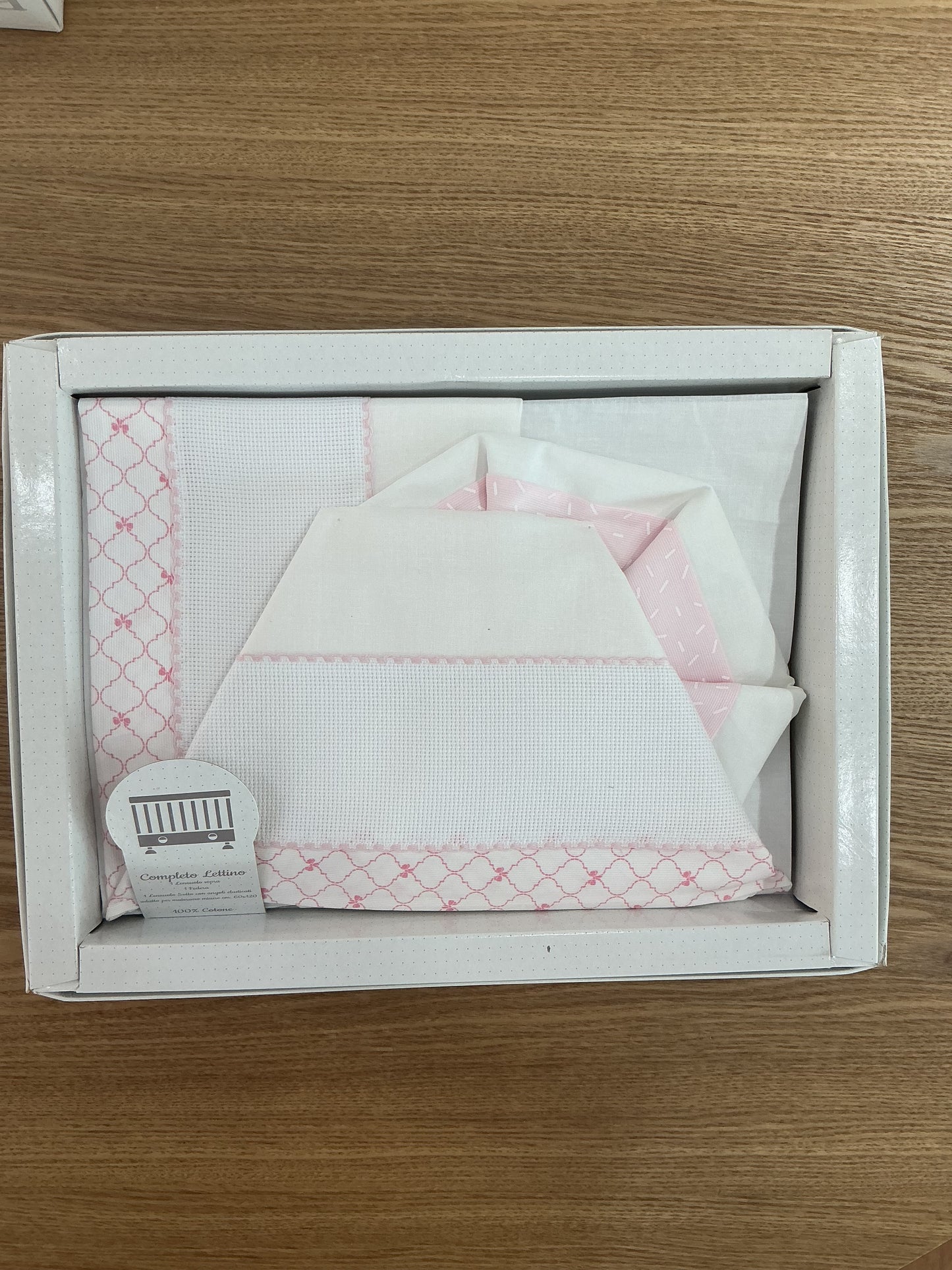 Set lenzuola baby pink