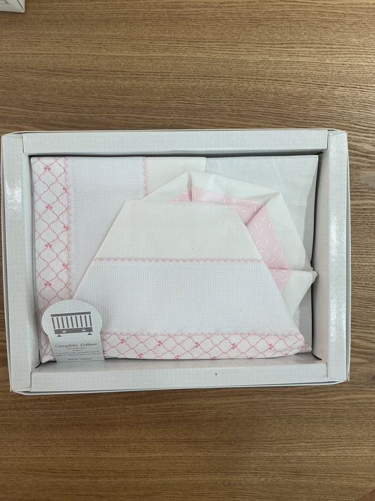 Set lenzuola baby pink
