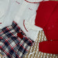 Completo blu tartan