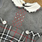 Pagliaccetto tartan grigio boy