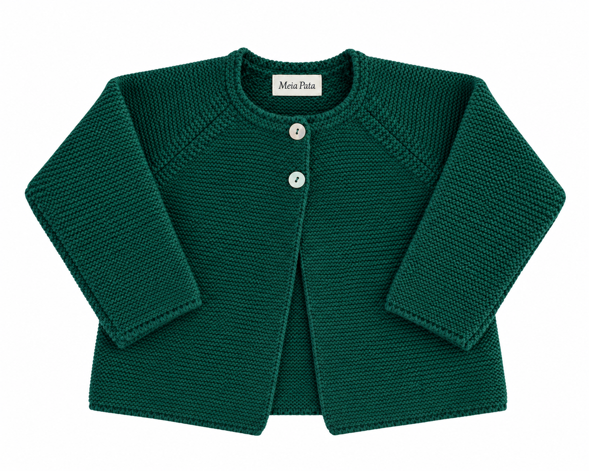 Cardigan madreperla verde abete 2009/60
