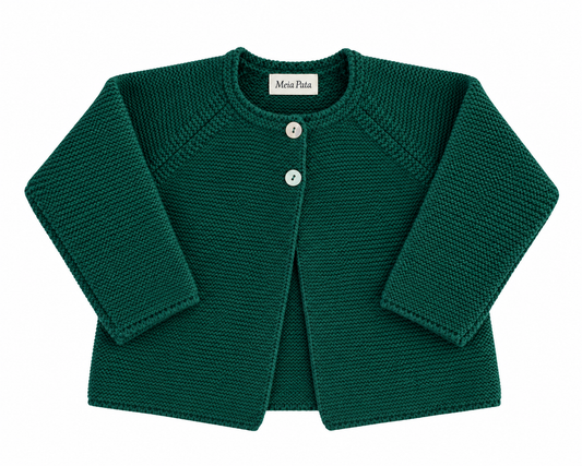 Cardigan madreperla verde abete 2009/60
