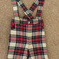 Completo salopette tartan