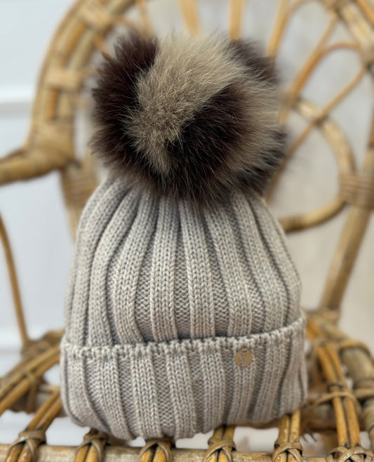 Cappello lana bis color