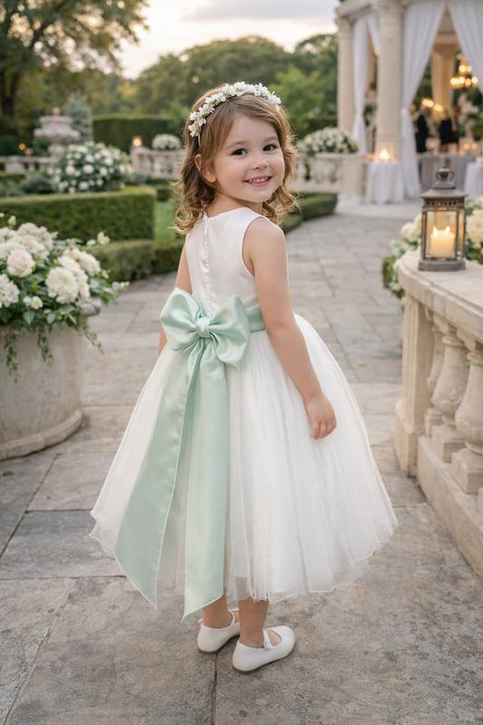 Abito Nereide variante verde acqua