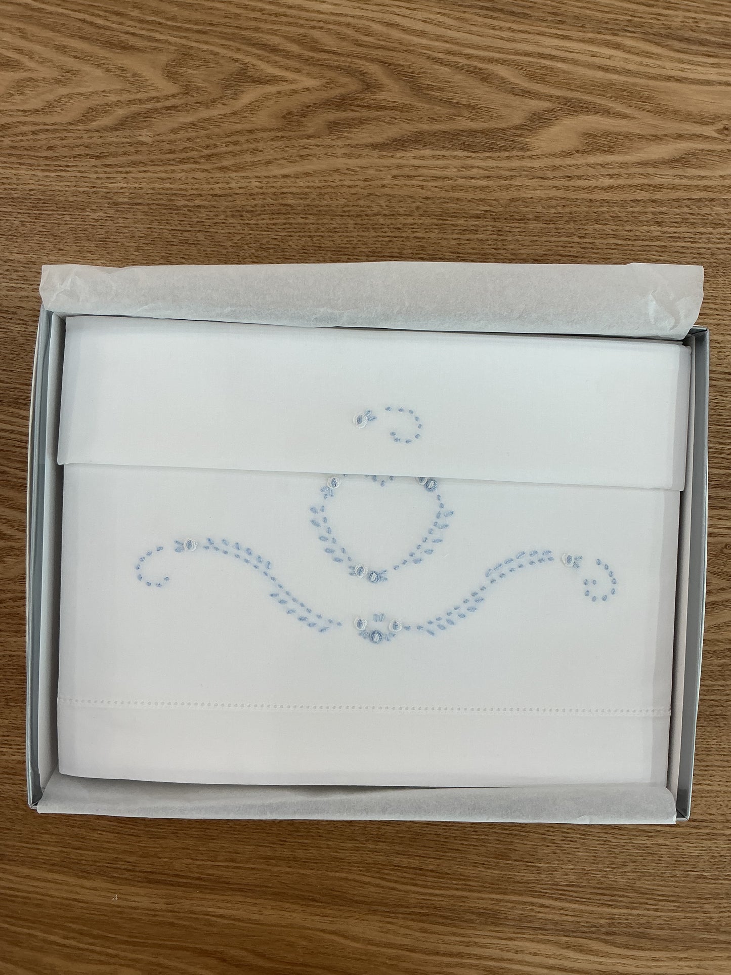 Set lenzuola cuore di mamma celeste 85344