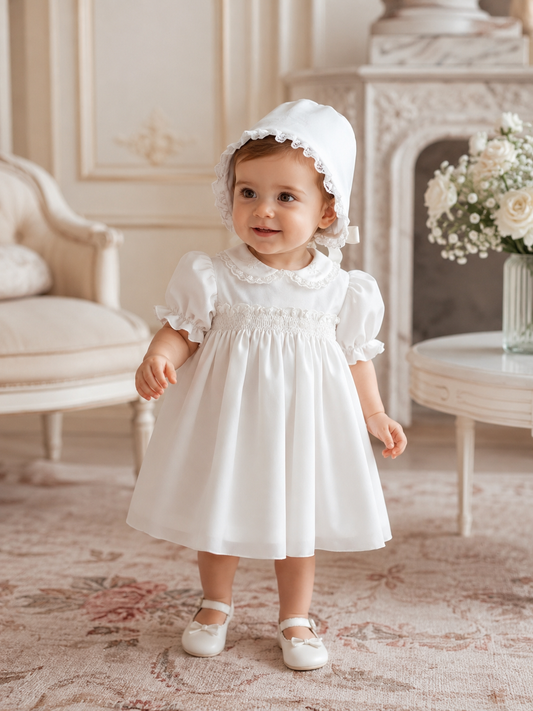 Abito in seta Charlotte rose a vapore
