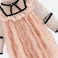 Adelia Flock Dotted Tulle Dress Blush Pink