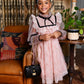 Adelia Flock Dotted Tulle Dress Blush Pink