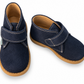 Polacchi a strappo blu suede 402