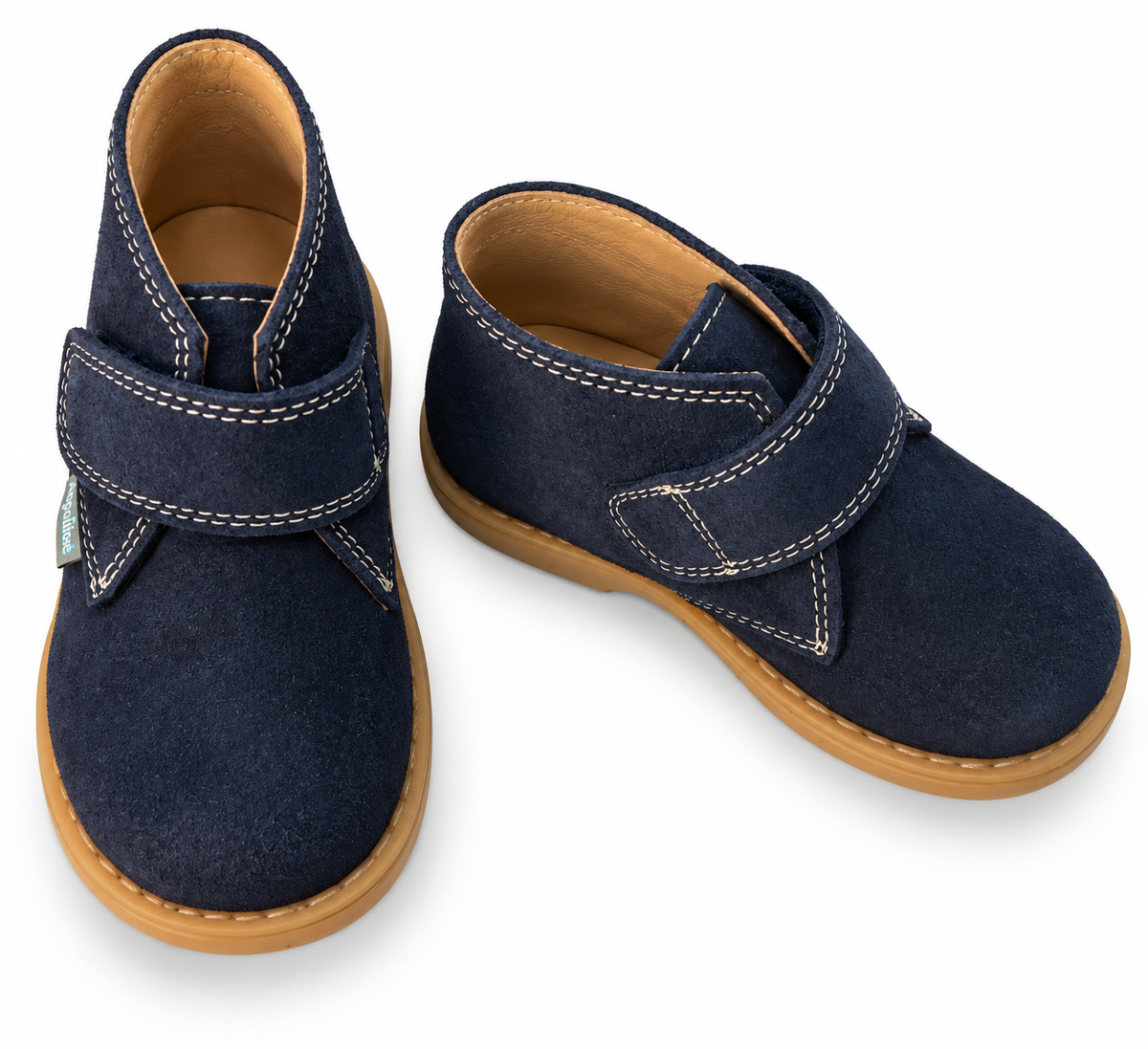 Polacchi a strappo blu suede 402